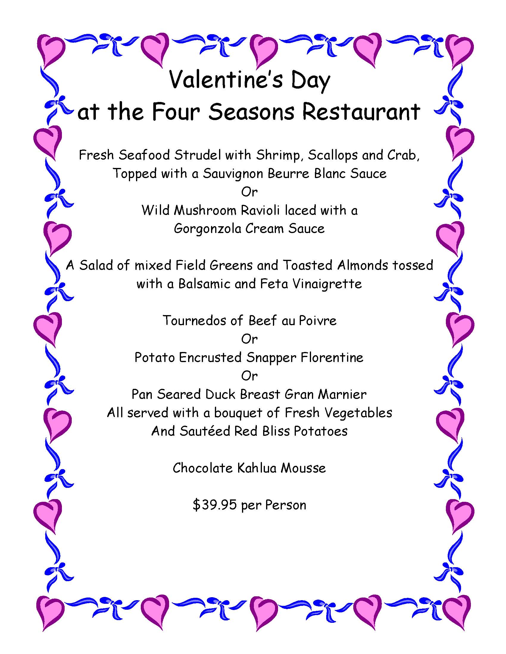 Myrtle Beach Valentine's Day Dining and Packages Myrtle Beach Hotels Blog
